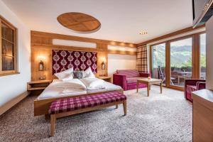 Katil atau katil-katil dalam bilik di Hotel Pramstraller