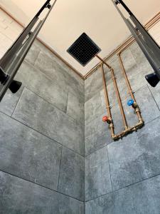 an overhead view of a shower in a building at Workation - La Casita de Elsi y Fran in Costa Calma