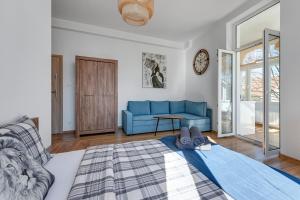 Część wypoczynkowa w obiekcie Blue Mandarin Apartments III Haffnera