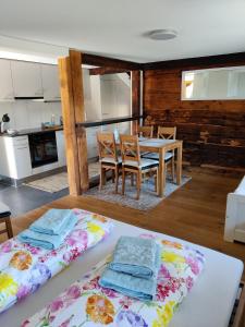 Kuchyň nebo kuchyňský kout v ubytování Little Chalet Pirelli 1783
