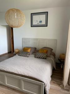Postel nebo postele na pokoji v ubytování Chambres et table d'hôtes Le cèdre Aveyron