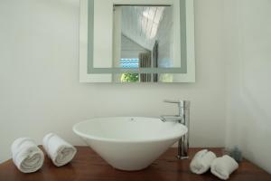 Koupelna v ubytování Zensus Eco Boutique Hotel