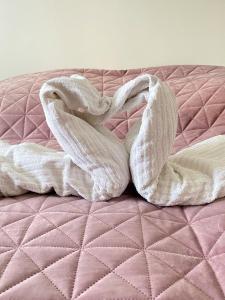 Posteľ alebo postele v izbe v ubytovaní Bonita Apartman & Garage