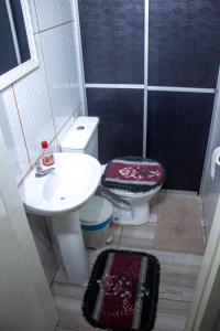Ett badrum på Pousada Bela Vista