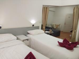Postel nebo postele na pokoji v ubytování Avatara condo A63 by malai