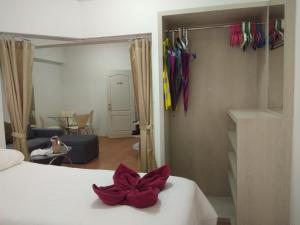 Postel nebo postele na pokoji v ubytování Avatara condo A63 by malai
