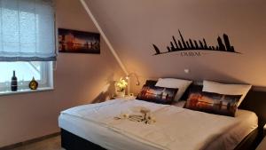 Postel nebo postele na pokoji v ubytování Seevilla Dubai - Luxus Ferienhaus + 37 fotografií