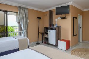 Kuchyň nebo kuchyňský kout v ubytování Sada Boutique Hotel