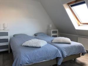 Postel nebo postele na pokoji v ubytování Aanloop 24