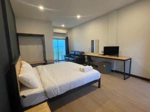 TV a/nebo společenská místnost v ubytování Sinai Hotel