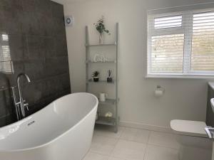 Ванная комната в Rhos Walia,near Snowdonia,Hot tub