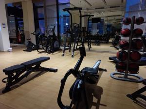 Fitness centrum a/nebo fitness zařízení v ubytování RH- A Stylish Home Away from Home, Spacious 02 BR near Dubai Mall