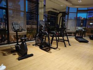 Fitness centrum a/nebo fitness zařízení v ubytování RH- A Stylish Home Away from Home, Spacious 02 BR near Dubai Mall