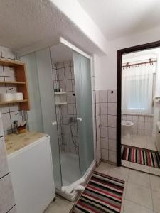Kúpeľňa v ubytovaní Apartman Ris Gorski Kotar Crni Lug