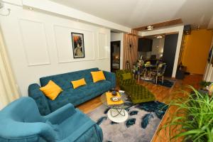 Khu vực ghế ngồi tại Grand Lux apartman
