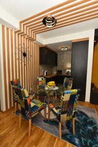 Khu vực ghế ngồi tại Grand Lux apartman