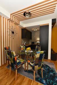 Khu vực ghế ngồi tại Grand Lux apartman