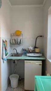 Virtuvė arba virtuvėlė apgyvendinimo įstaigoje Guest house Liana