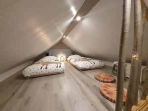 Postel nebo postele na pokoji v ubytování Luxury Guesthouse 'Lodge Lagom' - Hammarstrand-Jämtland