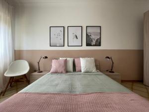 Posteľ alebo postele v izbe v ubytovaní A&B Homes Leuca