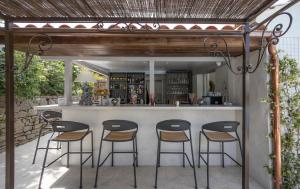 Uma varanda ou terraço em La Bastide des Salins