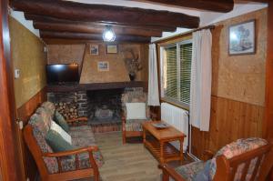 Posezení v ubytování Casa Corroncui
