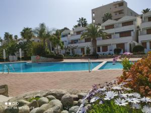 The swimming pool at or close to Dafne's Beach