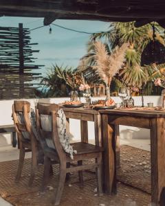 Restaurace v ubytování NEST Tulum
