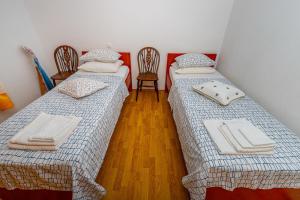 Postel nebo postele na pokoji v ubytování Apartment in Dramalj 41606