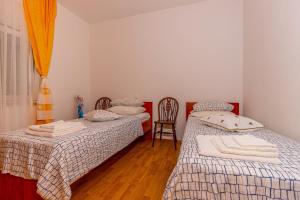 Postel nebo postele na pokoji v ubytování Apartment in Dramalj 41606