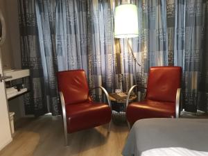 Posezení v ubytování B&B Bovenweg