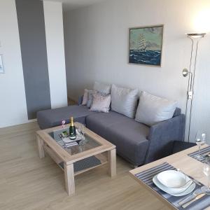 Ein Sitzbereich in der Unterkunft Ferienpark L10-008 Ferienpark