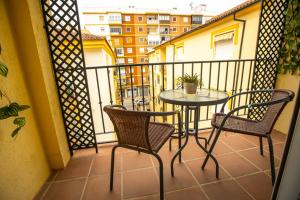 Ein Balkon oder eine Terrasse in der Unterkunft Hotel Arunda II