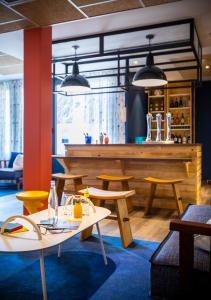 ห้องอาหารหรือที่รับประทานอาหารของ ibis Styles Thonon-les-Bains
