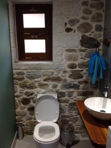 Koupelna v ubytování Mystras Inn