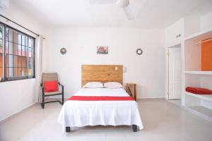 Postel nebo postele na pokoji v ubytování Hotel Casa Ariana