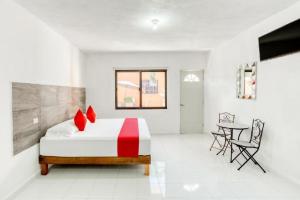 Postel nebo postele na pokoji v ubytování Hotel Casa Ariana
