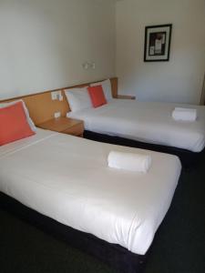 Postel nebo postele na pokoji v ubytování Annerley Motor Inn