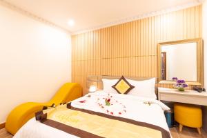 Postel nebo postele na pokoji v ubytování Anasia Hotel