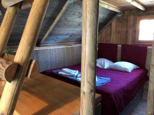 Postel nebo postele na pokoji v ubytování Lodges en Provence - Ecogîtes & Restaurant insolites