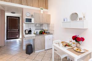 Kuchyň nebo kuchyňský kout v ubytování Ananas Apartments