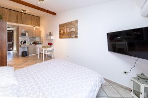 Kuchyň nebo kuchyňský kout v ubytování Ananas Apartments