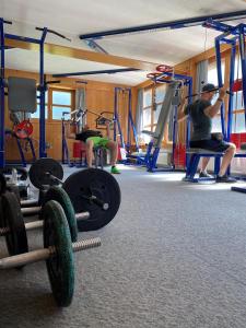 Fitness centrum a/nebo fitness zařízení v ubytování Hotel Zirbenhof