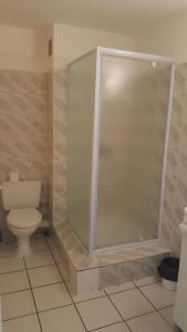 
A bathroom at Hotel-appart Les Manguiers
