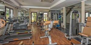 The fitness centre and/or fitness facilities at Fun&Sun Luxury River Villa With Amazing Landscape