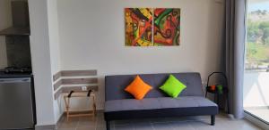 Posezení v ubytování Budget Studio 1 - Sea view - Renovated February 2021