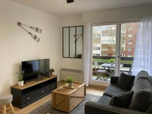 Istumisnurk majutusasutuses CABOURG APPARTEMENT EN RESIDENCE CALME ET COSI