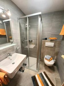 Kúpeľňa v ubytovaní Ferienwohnung Zuppinger