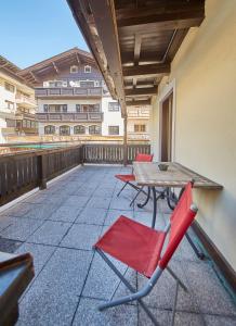 Balkón nebo terasa v ubytování TownHouse Appartements