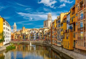 Výhľad na mesto Girona alebo výhľad na mesto priamo z hotela